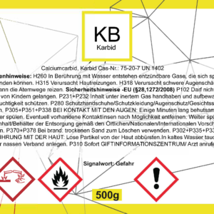 6x500g (3000g) Calciumkarbid Karbid
