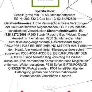 3x500ml Buttersäure , 1,5 Liter Buttersäure