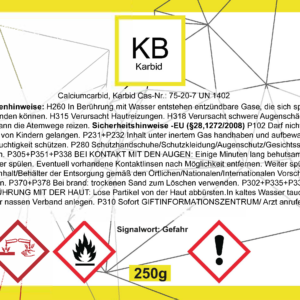 Karbid Kalziumkarbid 7-15mm, 6x250g 