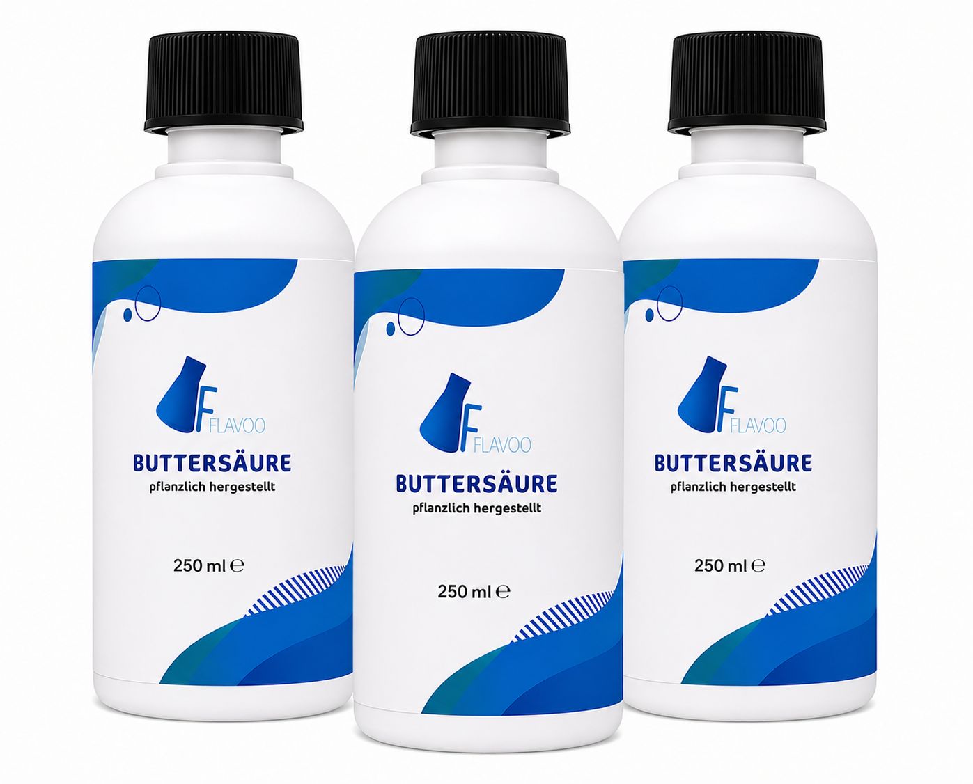 Buttersäure hochrein – 3 × 250 ml (750 ml) –Laborqualität – Butyric Acid