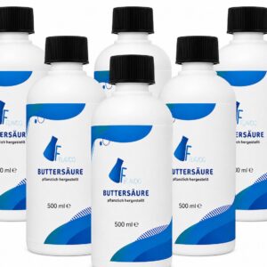 Buttersäure hochrein – 6 × 500 ml (3,0 Liter) – Laborqualität – Butyric Acid